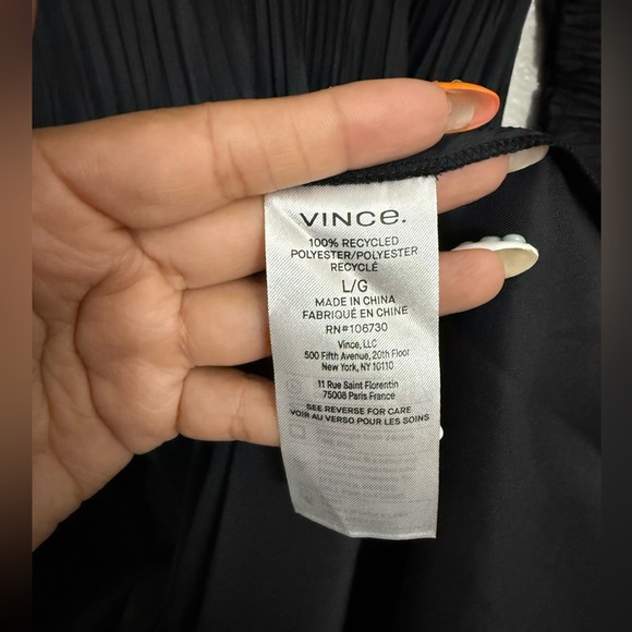 Vince Micro Pleated Black Midi Dress - Picture 7 of 15